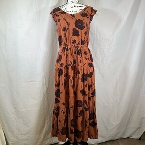 Simply‎ Vera Vera Wang Sleeveless Maxi Dress Women’s Small Linen Blend
